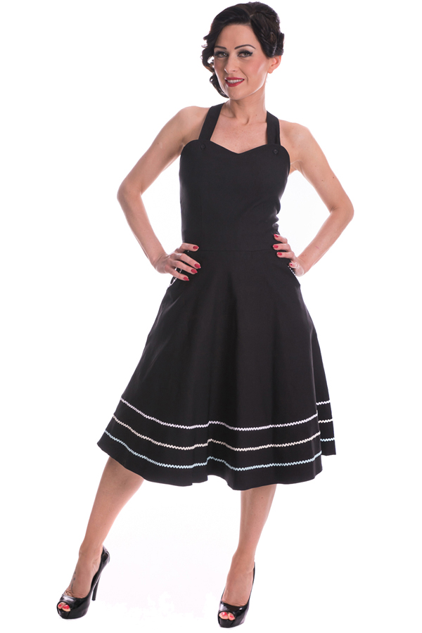 Latzkleid rockabilly retro Hosenträger Swing Träger Kleid